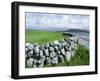 Dry Stone Wall, County Clare, Munster, Eire (Republic of Ireland)-Graham Lawrence-Framed Photographic Print