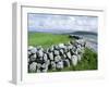 Dry Stone Wall, County Clare, Munster, Eire (Republic of Ireland)-Graham Lawrence-Framed Photographic Print