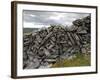 Dry Stone Wall on the Burren, County Clare, Munster, Republic of Ireland-Gary Cook-Framed Photographic Print