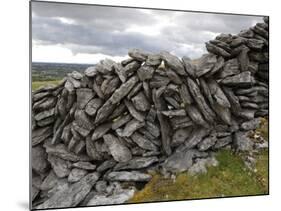 Dry Stone Wall on the Burren, County Clare, Munster, Republic of Ireland-Gary Cook-Mounted Photographic Print