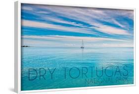 Dry Tortugas National Park, Florida - Sailboat Scene-Lantern Press-Framed Art Print