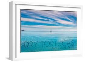 Dry Tortugas National Park, Florida - Sailboat Scene-Lantern Press-Framed Art Print