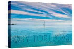 Dry Tortugas National Park, Florida - Sailboat Scene-Lantern Press-Stretched Canvas