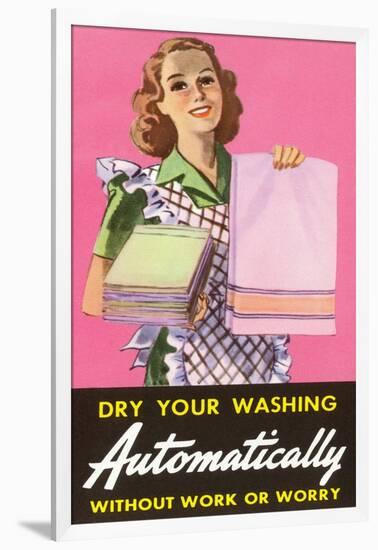 Dry Your Washing Automatically-null-Framed Art Print