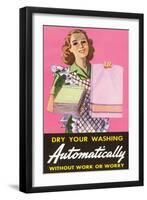 Dry Your Washing Automatically-null-Framed Art Print