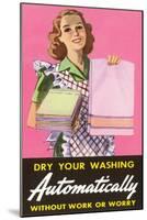 Dry Your Washing Automatically-null-Mounted Art Print