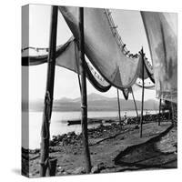 Drying Fishing Nets in Janitzio-null-Stretched Canvas