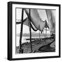 Drying Fishing Nets in Janitzio-null-Framed Photographic Print