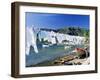 Drying Laundry on the Beach, St. Lucia-Angelo Cavalli-Framed Photographic Print