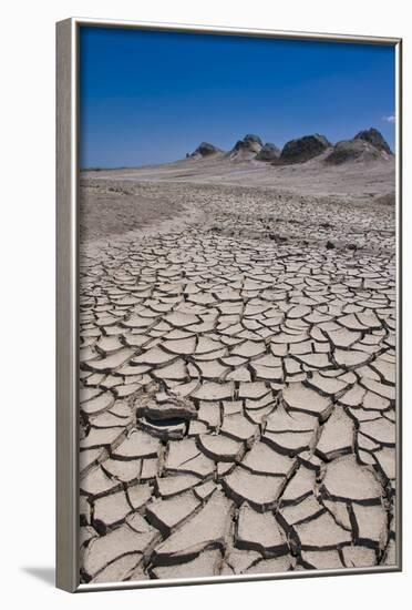 Drying Mud Stream Originating from a Mud Volcano, Qobustan, Azerbaijan-Michael Runkel-Framed Photographic Print