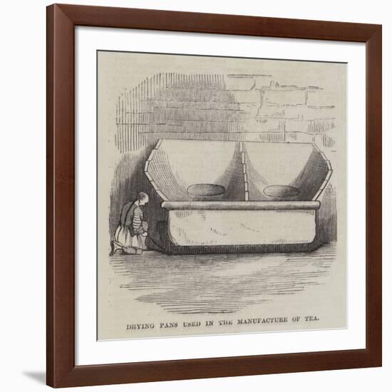 Drying Pans Used in the Manufacture of Tea-null-Framed Giclee Print