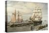 Drying Sails - New Bedford-Jack Wemp-Stretched Canvas