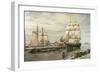 Drying Sails - New Bedford-Jack Wemp-Framed Giclee Print