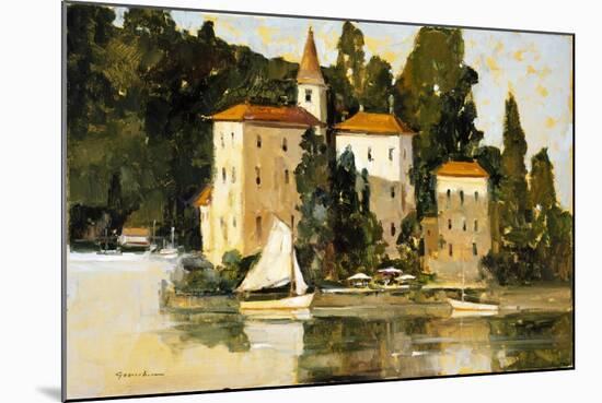 Drying Sails-Ted Goerschner-Mounted Giclee Print