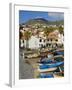 Drying Salt Cod (Bacalhau) and Fishing Boats in the Coast Harbour of Camara De Lobos, Portugal-Neale Clarke-Framed Photographic Print