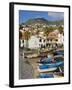 Drying Salt Cod (Bacalhau) and Fishing Boats in the Coast Harbour of Camara De Lobos, Portugal-Neale Clarke-Framed Photographic Print