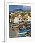 Drying Salt Cod (Bacalhau) and Fishing Boats in the Coast Harbour of Camara De Lobos, Portugal-Neale Clarke-Framed Photographic Print