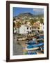 Drying Salt Cod (Bacalhau) and Fishing Boats in the Coast Harbour of Camara De Lobos, Portugal-Neale Clarke-Framed Photographic Print