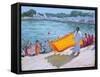 Drying Sari, Pushkar-Andrew Macara-Framed Stretched Canvas