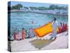 Drying Sari, Pushkar-Andrew Macara-Stretched Canvas