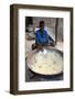 Drying the cassava in the African village of Datcha, Togo-Godong-Framed Photographic Print