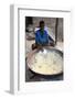 Drying the cassava in the African village of Datcha, Togo-Godong-Framed Photographic Print