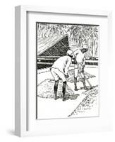 'Drying the Cocoa', 1912-Charles Robinson-Framed Giclee Print