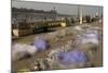 Drying the Nets at the Fishing Harbour on the Daman Ganga River, Daman, Gujarat, India, Asia-Tony Waltham-Mounted Photographic Print