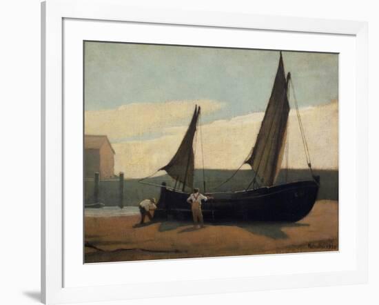 Drying the Sails-Bertram Nicholls-Framed Giclee Print