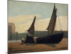 Drying the Sails-Bertram Nicholls-Mounted Giclee Print