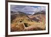 Drystone Wall on Lingmoor Fell Looks Towards Side Pike and Langdale Valley, Lake District, Cumbria-Adam Burton-Framed Photographic Print