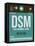 DSM Des Moines Luggage Tag II-NaxArt-Framed Stretched Canvas