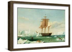 Dss 'Vincennes'-Captain Charles Wilkes-Framed Giclee Print