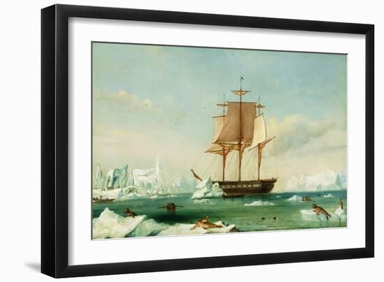 Dss 'Vincennes'-Captain Charles Wilkes-Framed Giclee Print