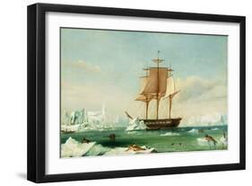 Dss 'Vincennes'-Captain Charles Wilkes-Framed Giclee Print