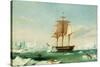 Dss 'Vincennes'-Captain Charles Wilkes-Stretched Canvas