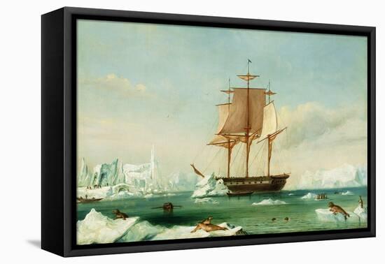Dss 'Vincennes'-Captain Charles Wilkes-Framed Stretched Canvas