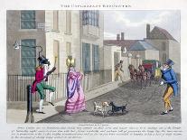 View of the Corner of Soho Square and Sutton Street, Westminster, London, C1825-DT Egerton-Giclee Print