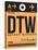 DTW Detroit Luggage Tag 1-NaxArt-Stretched Canvas