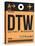 DTW Detroit Luggage Tag 1-NaxArt-Stretched Canvas