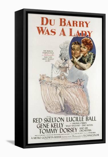 Du Barry Was a Lady, Red Skelton, Lucille Ball, 1943-null-Framed Stretched Canvas