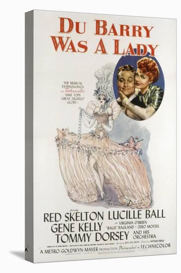 Du Barry Was a Lady, Red Skelton, Lucille Ball, 1943-null-Stretched Canvas