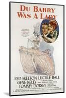 Du Barry Was a Lady, Red Skelton, Lucille Ball, 1943-null-Mounted Photo