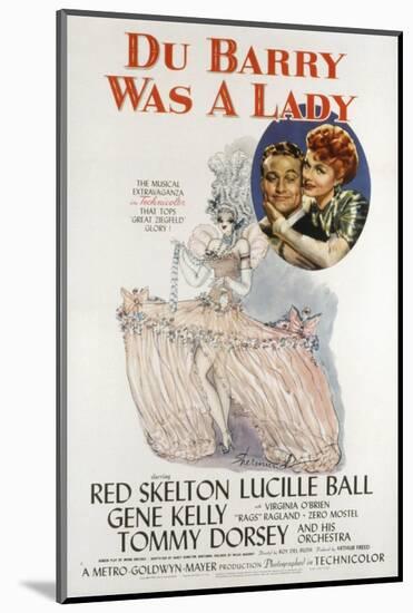 Du Barry Was a Lady, Red Skelton, Lucille Ball, 1943-null-Mounted Photo