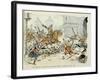 Du Guesclin Gallops Through Town During the Capture of Mantes-Paul de Semant-Framed Art Print