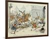 Du Guesclin Gallops Through Town During the Capture of Mantes-Paul de Semant-Framed Art Print