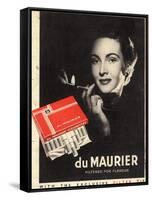 Du Maurier, Cigarettes Smoking Glamour, UK, 1950-null-Framed Stretched Canvas