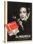 Du Maurier, Cigarettes Smoking Glamour, UK, 1950-null-Stretched Canvas