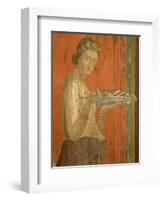 Du triclinium (chambre) de la villa des Mystères à Pompéi. Dionysos enfant-null-Framed Giclee Print