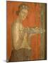 Du triclinium (chambre) de la villa des Mystères à Pompéi. Dionysos enfant-null-Mounted Giclee Print
